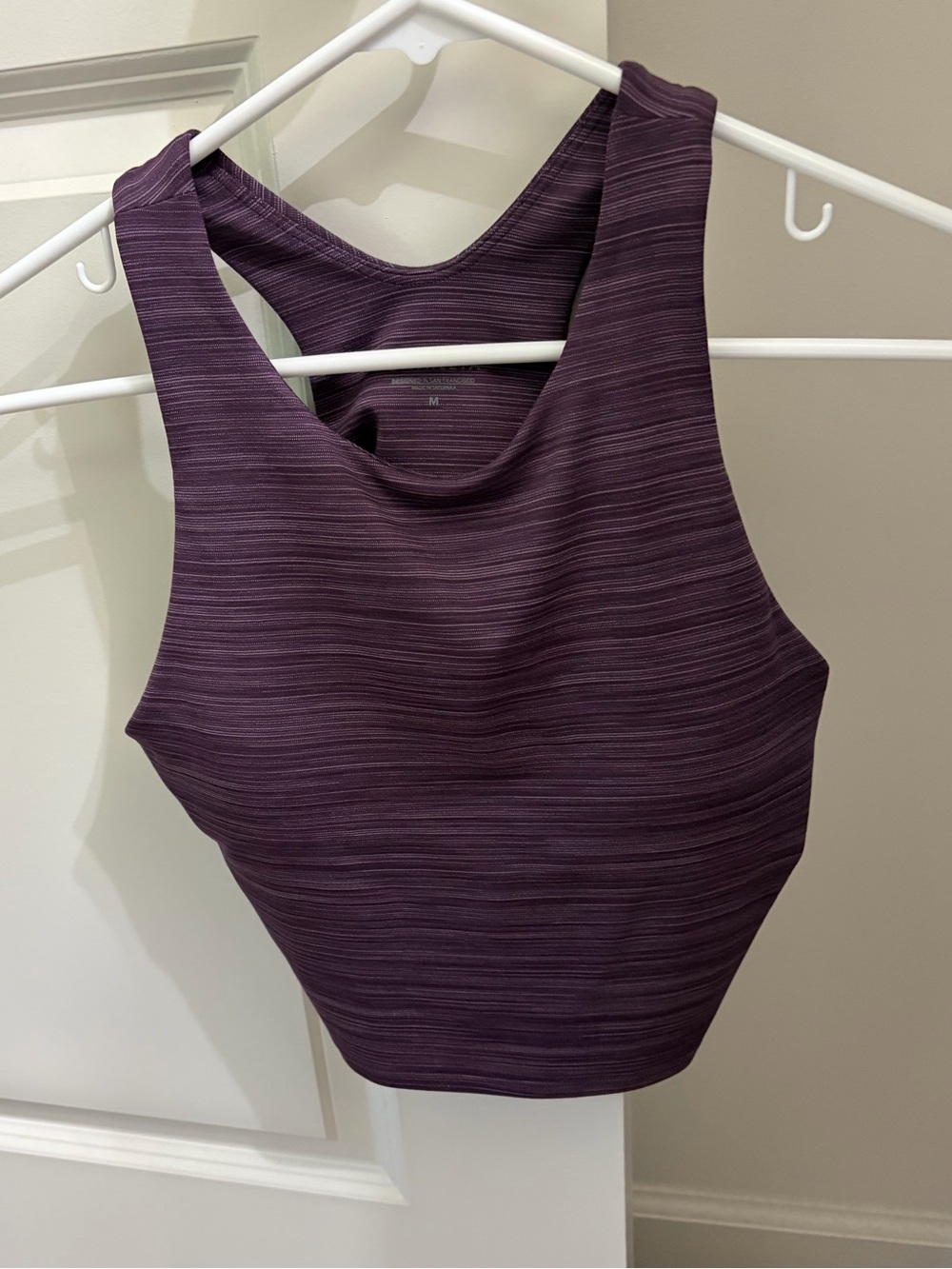 Athleta Purple Space Dye Conscious Crop Bra